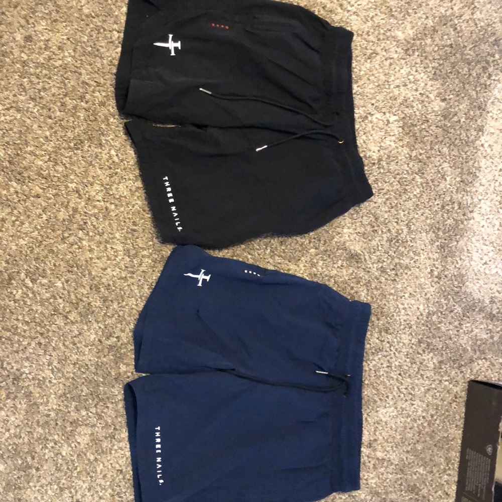 Three Nails Gym Shorts Worn but in New Condition